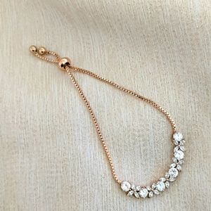 Rose gold and CZ bracelet
